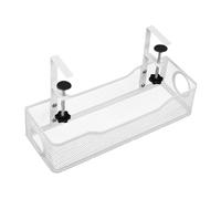 MERRYHAPY Wire Cord Organizer Under Desk Cable Tray Adjustable Storage Rack for Office and Home Desk Wire Management Space Saving Cable Organizer for Power Strips and Chargers