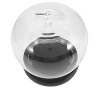 MERRYHAPY with and Displaying Glowing Light Keepsakes Figurines for Display Fruit-shaped Glass Dome Wooden Base Made of Glass and Comfortable Touch Wood on Desktop