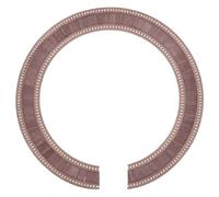 MERRYHAPY Wood Soundhole Inlay for Acoustic and Classical Guitar, round Brown Decorative Guitar Rosette with Natural Finish and Enhanced Structural Stability, for Intimate Salon Performances