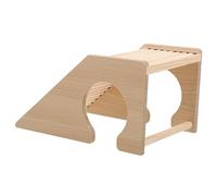 MERRYHAPY Wooden Climbing Ladder for Pets Multi Functional Hamster Playground Safe Natural Hideout for Hamsters Gerbils and Mice Smooth Finish for Exercise and Play