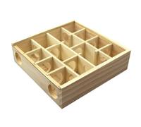 MERRYHAPY Wooden Hamster Maze Toy Multi-grid Wear-resistant Labyrinth 25x25x7cm for Cage Exercise and Intelligence Development Small Pets Chinchilla and Mouse Supply