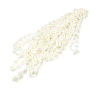 MERRYHAPY Yellow Embroidery Lace Ribbon Trim with Daisy Flower Design, Easy to Use DIY Accessory Made of Polyester, for Bridal Sash Sewing and Embellishing Cards, Simple and Generous Style