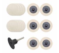 Merryland 15 Pack Wool Quick Change Disc 50 mm with 6.35 mm Shank