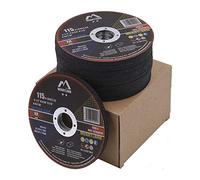 Merryland 50 Pack Cut Off Wheel 115 mm Cutting Metal Steel Craft-Line | 115mm Angle Grinder, Cutting Wheel 115 X 1.0 X 22.23 Ultra Thin, Cutting Disc, Stainless Steel, C13071042-50