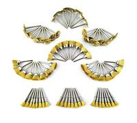 Merryland 72 Pack Brass Brush for Dremel Mini Brush | Pen Brush Wheel Brush Cup Brush 24 Pcs for Each, Polish Brush End Brush Mini Rotary Tool Accessory, RMTA072C2