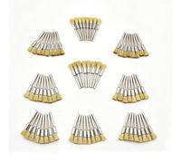 Merryland 72 Pack Brass Brush Wire Brush Pen Brush for Dremel Mini Brush | Mini Brass Brush, End Brush Polish Brush, Rust Removal Cleaning Polishing, Mini Rotary Tool Accessory, RMTA072CB