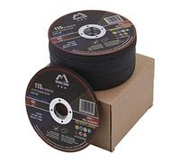 Merryland Cutting Disc 115 Metal for Angle Grinder, 115 X 1.0 X 22.23 mm Cutting Wheel 50 Pieces, INOX Stainless Steel Iron Universal 4.5 inch Type 41, Bravo-Line B13071042