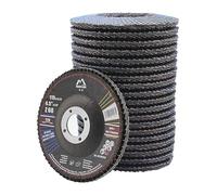 Merryland Flap Disc 115 Metal for Angle Grinder, 115mm 60 Grit T29 Flap Wheel 20 Pieces, Blue Zirconium Corundum INOX Stainless Steel Iron Universal 4.5 inch, Craft-Line FC1107314-20