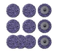 Merryland Strip Disc 50mm Paint Rust for Die Grinder, 50 mm Purple Removal Disc 10 Pieces, Strip Wheel Stripping Wheel Cleaning Disc INOX Stainless Steel Iron Universal 2inch, DGTA010C1