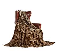 MERRYLIFE Leopard Throw Blanket Decorative Fleece Throw | Ultra-Plush Colorful Oversized | Couch Blanket Travel Lap | (50" 60", Cheetah)