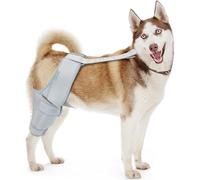 MerryMilo Dog Knee Brace for Hind Leg Support, Helps Stabilize ACL, Cruciate Ligament & Arthritis, Back Leg Recovery, Silver, X-Large