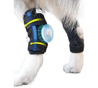 MerryMilo Dog Leg Brace for Rear Hock & Ankle, Canine Hind Leg Joint Compression Wrap for Torn A CL, Injury and Sprain Protection, Wound Care and Loss of Stability 1 Pair, Size: Small