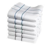 merrysquare Discreet Men's Handkerchiefs - Large Size 40cm x 40cm - 100% Cotton - 3-Color Assortment - Elliott Model (6-Pack)