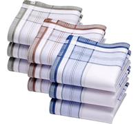merrysquare Henry Men's Handkerchiefs - 100% Yarn-Dyed Cotton - 40x40 cm - Classic and Elegant Design