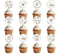 Merrystorm Coffee Baby Shower Decorations 36Pcs A Baby is Brewing Cupcake Toppers A Little Bean Is On The Way Baby Shower Decoration Coffee Cake Picks for Something Sweet is Brewing Party Supplies