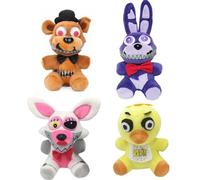 MerryToonLand 5 Nlghts Plush Collectible Figure F-A-N-F Nightmare Plush Toys for Game Fans - Party Decorations Birthday Gifts for Kids Boys Teen (B)