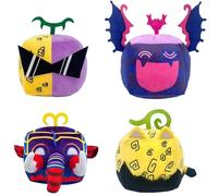 MerryToonLand Blox Fruits Plush Toy, 6 inch Hugging Fruit Plushies Squishy Pillow Soft Stuffed Animal Toy for Adults Kids Fans Gifts (cg4)