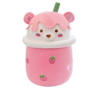 MerryToonLand Bubble Tea Plush Pillows, Cute Boba Plushies Soft Toys Giant Stuffed Animal Pillow for Lovers(Pink,30cm)
