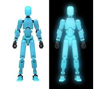 MerryXD Titan 13 3D Printed Multi-Jointed Movable Action Figure, Grows in Dark Blue