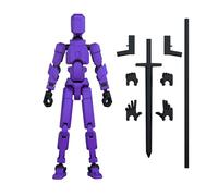 MerryXD Titan 13 Action Figure,Assembly Completed Dummy 13 Action Figure Lucky 13 Action Figure T13 Action Figure 3D Printed Multi-Jointed Movable, Nova 13 Action Figure Toy Purple