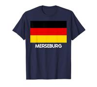 MERSEBURG Deutschland Deutsche Flagge Männer Frauen T-Shirt