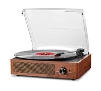 Mersoco Bluetooth Vintage Vinyl Record Players -Orange