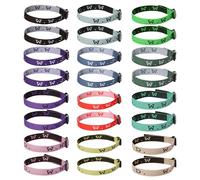 Mersper 12/24/36 Pcs WWJDBracelts, braided bracelet Adjustable Wristbands Bulk What Would Jesus Do Webbing Inspirational Bracelet for Men Women Teens Styles, 24Pack, Cotton, no gemstone