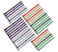 Mersper 12/24/36 Pcs WWJDBracelts, braided bracelet Adjustable Wristbands Bulk What Would Jesus Do Webbing Inspirational Bracelet for Men Women Teens Styles, 36Pack, Cotton, no gemstone