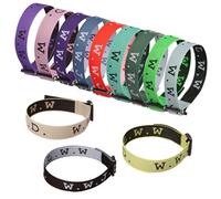 Mersper 12/24/36Pcs WWJD Bracelets, Adjustable Handmade Jesus Wristband What Would Jesus Do Bracelet Christian Webbing Inspirational Band for Kid Women Men, 12Pack, Cotton, no gemstone
