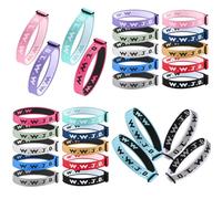 Mersper 14/28 Pack WWJD Bracelets for Men Women, WWJD Webbing Jesus Bracelets, Adjustable Inspirational Religious Wristbands, Bulk Christian Gifts What Would Jesus Do Bracelets (14 Colors)