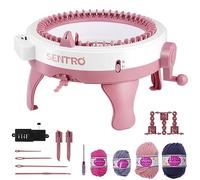 Mersyn Knitting Machine, 48 Needles Knitting Loom Crochet Machine, Weaving Loom for Adults Children, Weaving Kit for DIY Scarves, Bags, Hats, Mittens, Socks, Dolls