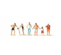 Merten 2524 Beachgoers At Stand Pre Painted H0/00 1:87Scale (6) Figure Set 2nd