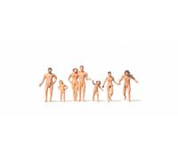 Family on the Nudist Beach (7) Figure Set Merten 0212533