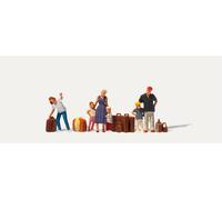 Merten 0212539 Waiting Passengers (6) with Luggage Figure Set