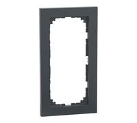 Merten M-Pure Frame 2-Way Cover Plates Without Center Bar for Sockets and Switches, Anthracite, MEG4025-3614