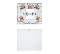 Merten MEG1010-9019 Cooker and Device Connection Box Flush-Mounted with 2 Outputs and Plug-In Terminals Including Wago Connection Terminals, Polar White