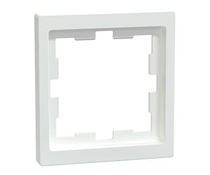 Merten MEG4010-6535 | Cover Frame | M-Creative Design | 1-fold | ABS - 90 x 90mm - White | Frame Design Customizable | Made in Germany