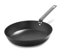 Merten & Storck Pre-Seasoned Carbon Steel Induction 30cm Frying Pan Skillet, Oven Safe, Black