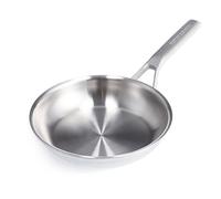 Merten & Storck Tri-Ply Stainless Steel Induction 20cm Frying Pan Skillet, Multi Clad, Induction, Oven Safe, Silver