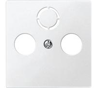 Merten System M 297519 Central Plate for Antenna Sockets, Polar White, Made in Germany