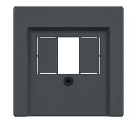 Merten System M 297914 Central Plate for TAE Audio USB Anthracite