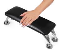 Merterfly Arm Rest for Nails Tech, Easy Clean Nail Arm Rest, Comfortable, Supportive Hand Rest for Manicures and Pedicures, Salon-Quality Armrest with PU Leather for Nail Art (Black)