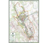 Merthyr Tydfil - UK County Map - 85 x 120 cm