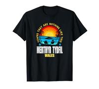 Merthyr Tydfil Wales Funny Welsh Town Men Women Kids T-Shirt