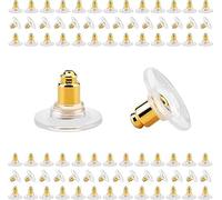 MERTIA JEWELS® (200 Pcs Approx Earring Backs/Earring Backs for Heavy Earring/Earring Backs for Droopy Ears/Earring Backs for Stretched Ears (Golden 200Pcs Approx Extra Premium)