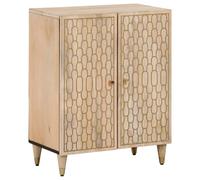 merton wooden storage cabinet with 2 doors in brown
