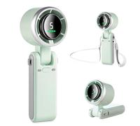 MERTTURM 3-in-1 Mini Fan, Hand Fan Turbo (12H Standby), Small & Portable Fan with 5 Super Strong Wind Levels, Brushless Motor, Handheld Fans with Battery Rechargeable for Outdoor Use