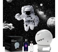 MERTTURM Planetarium Projector, 8 HD Glass Panels (Never Fade), Galaxy Star Projector Adjustable Focus Lens, Timed Ceiling Light with Bluetooth Speaker & White Noise