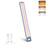 MERTTURM Under Cabinet Light, 14Inch 3000mAh Wireless Rechargeable LED Motion Sensor Closet Light Indoor with 3 Lighting Colors, Dimmable Under Counter Light for Kitchen Wardrobe Cupboard, 1 Pack