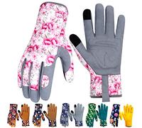 Merturn Garden Gloves for Women Gardening Gloves Yard Working Gloves Thorn Proof Gloves Touch Screen Design Working Gloves for Planting, Digging, Weeding